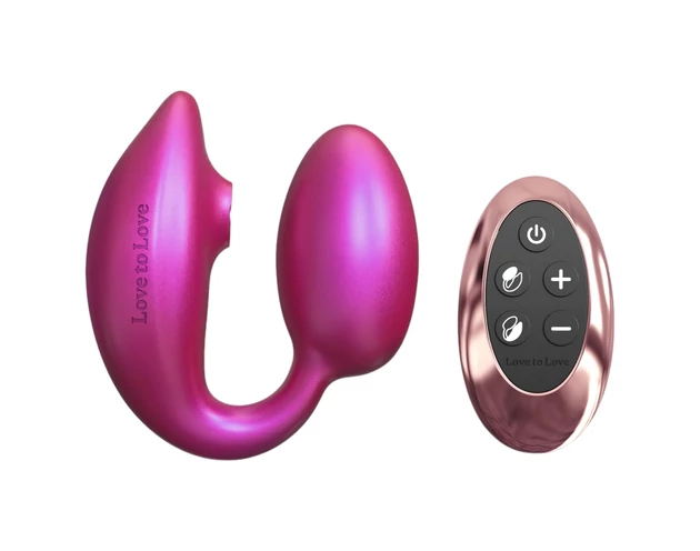 Wonderlover - csiklóizgató G-pont vibrátor (metál pink)