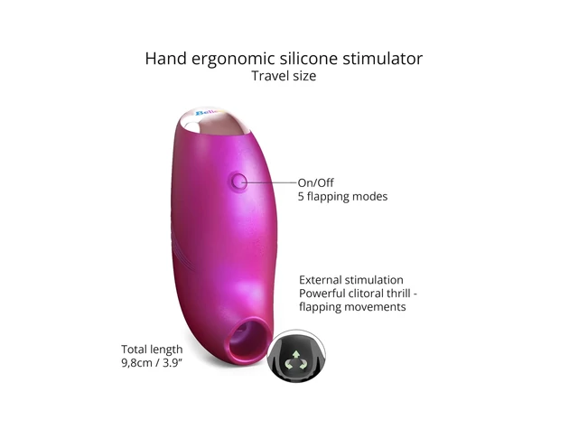 Love to Love Believer - vízálló csiklóizgató (metál pink)