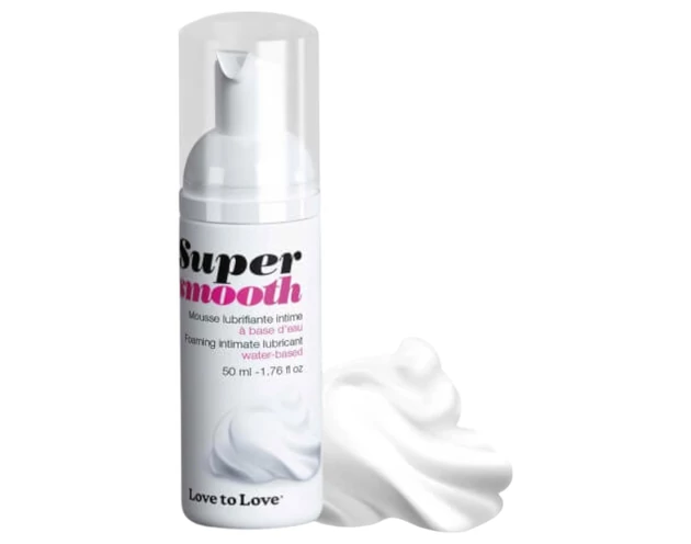 Love to Love Super Smooth - vízbázisú síkosító hab (50ml)