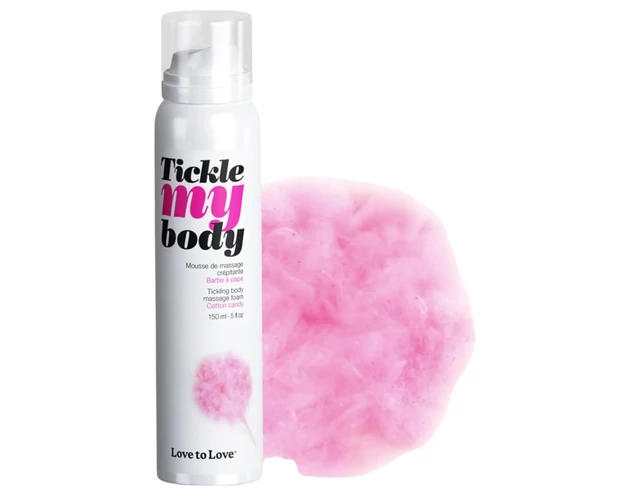 Tickle my body - masszázs hab - vattacukor (150ml)