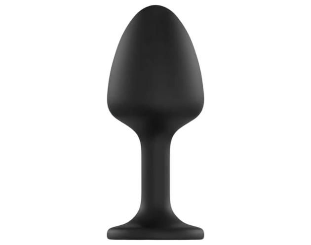 Dorcel Geisha Plug Diamond XL - fehér köves anál plug (fekete)