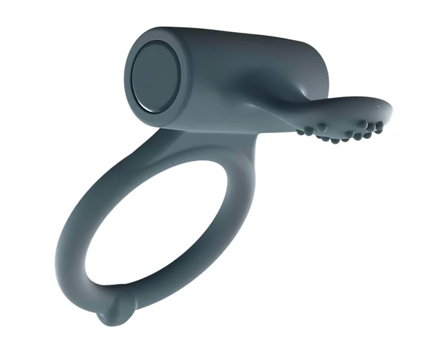 Dorcel Power Clit Plus - akkus, vibrációs péniszgyűrű (fekete)
