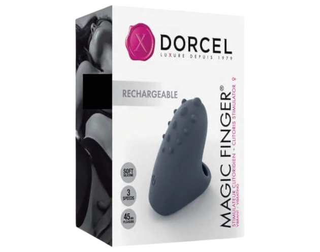Dorcel Magic Finger - akkus, ujjvibrátor (szürke)
