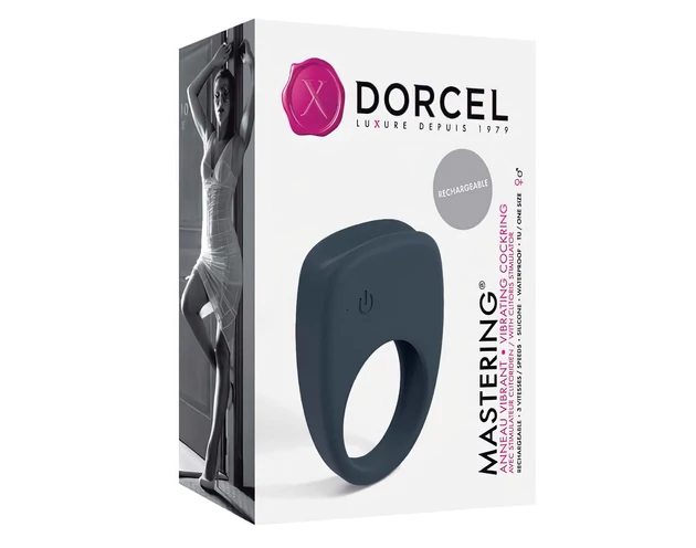 Dorcel Mastering - akkus, vibrációs péniszgyűrű (szürke)