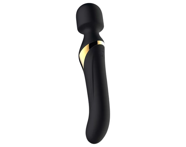 Dorcel Dual Orgasms Gold - 2in1 masszírozó vibrátor (fekete)