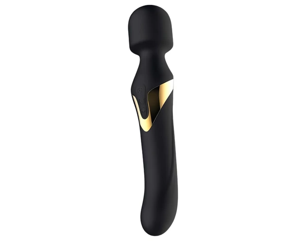 Dorcel Dual Orgasms Gold - 2in1 masszírozó vibrátor (fekete)
