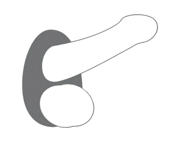 Dorcel Liquid-soft Teardrop - péniszgyűrű (szürke)