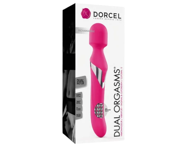 Dorcel Dual Orgasms - akkus, 2in1 masszírozó vibrátor (pink)