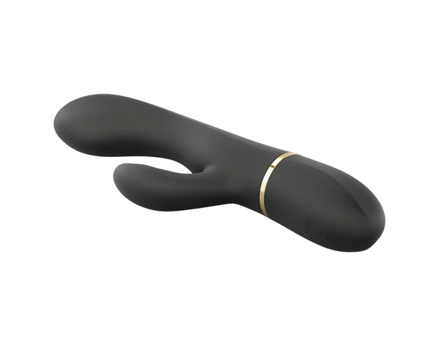 Dorcel Glam Rabbit - akkus, csiklókaros vibrátor (fekete)