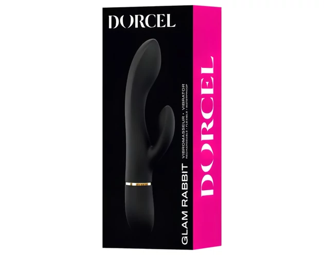 Dorcel Glam Rabbit - akkus, csiklókaros vibrátor (fekete)