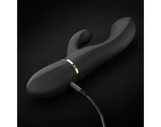 Dorcel Glam Rabbit - akkus, csiklókaros vibrátor (fekete)