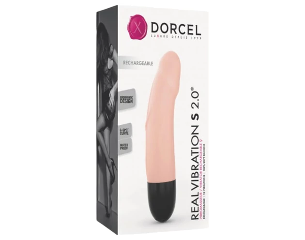 Dorcel Real Vibration S 2.0 - akkus vibrátor (natúr)