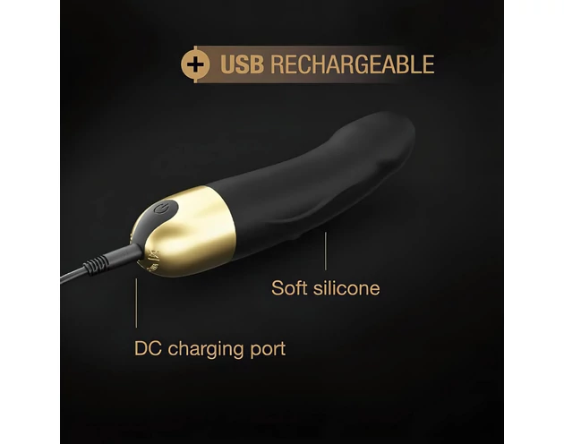 Dorcel Real Vibration S 2.0 - akkus vibrátor (fekete-arany)