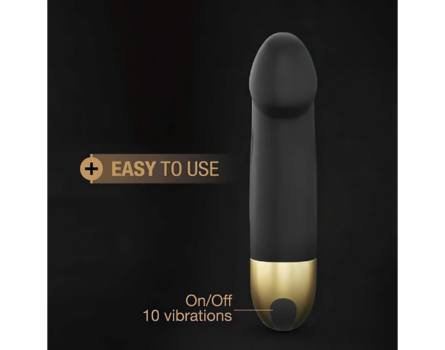 Dorcel Real Vibration S 2.0 - akkus vibrátor (fekete-arany)