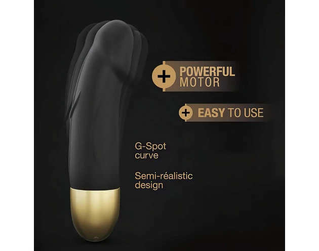Dorcel Real Vibration S 2.0 - akkus vibrátor (fekete-arany)