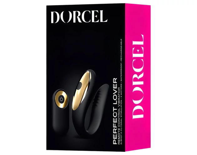 Dorcel Perfect Lover - akkus rádiós párvibrátor (fekete)