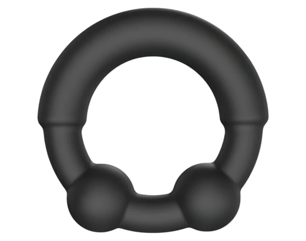 Dorcel Stronger Ring - fém betétes péniszgyűrű (fekete)