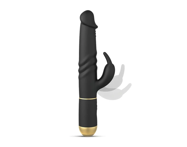 Dorcel Furious Rabbit 2.0 - lökő csiklókaros vibrátor (fekete)