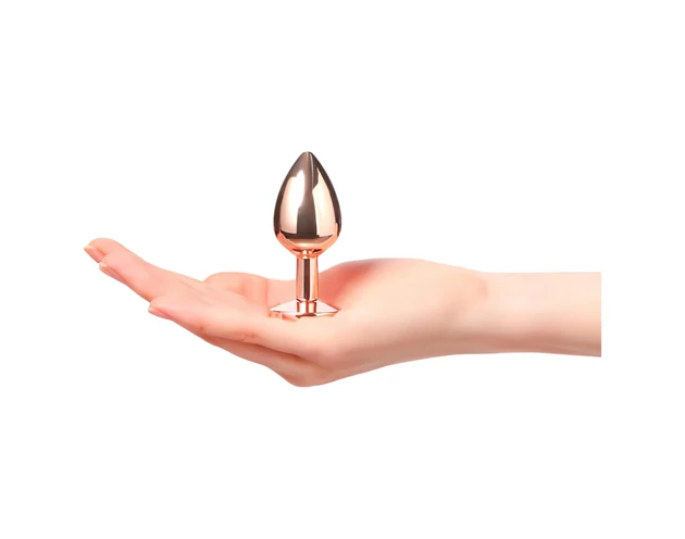 Dorcel Diamond Plug S - alumínium anál plug - kicsi (rózsaarany)