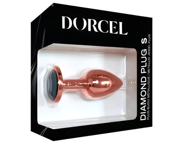 Dorcel Diamond Plug S - alumínium anál plug - kicsi (rózsaarany)