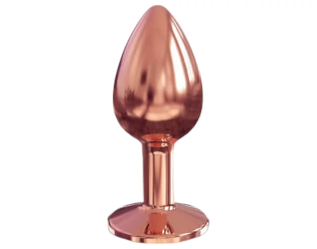 Dorcel Diamond Plug S - alumínium anál plug - kicsi (rózsaarany)