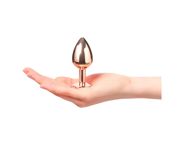 Dorcel Diamond Plug M - alumínium anál plug (rosegold)