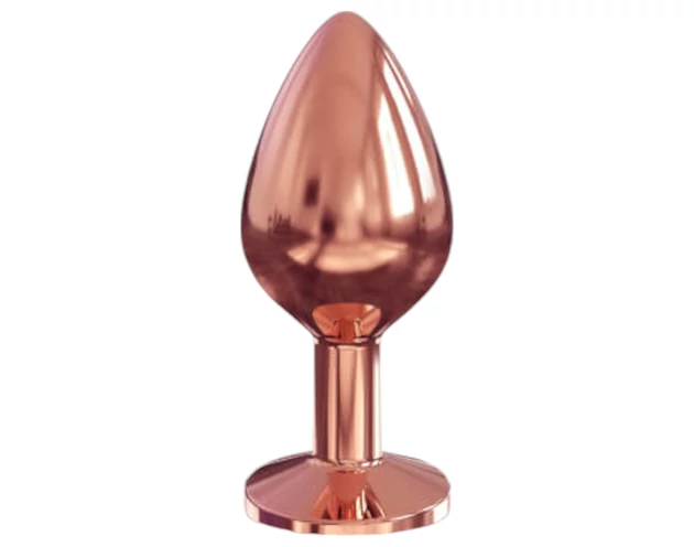 Dorcel Diamond Plug M - alumínium anál plug (rosegold)