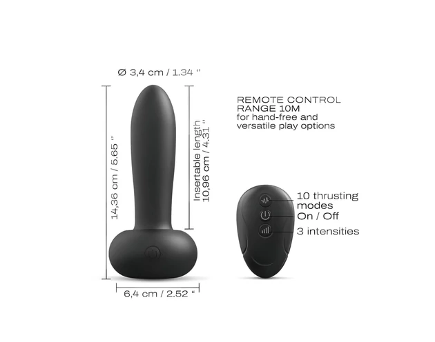 Dorcel Deep Thrust - lökő vibrátor (fekete)