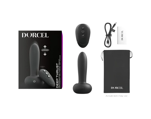 Dorcel Deep Thrust - lökő vibrátor (fekete)