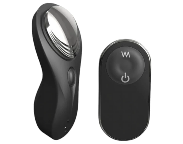 Dorcel Discreet Vibe + - akkus, rádiós csikló vibrátor (fekete)