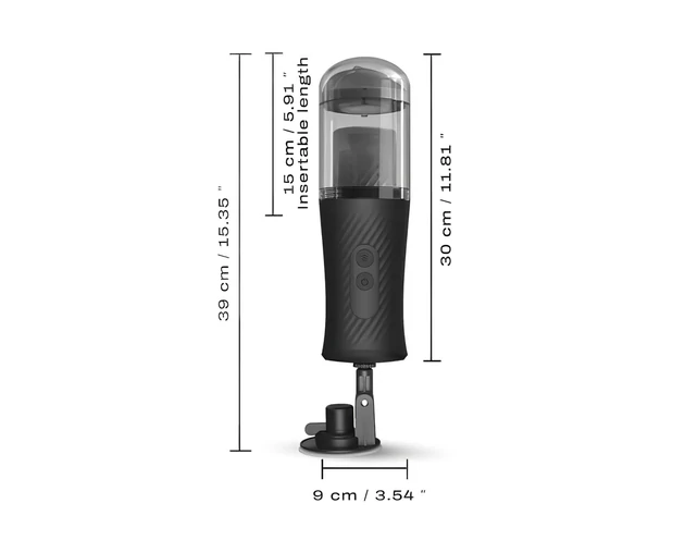 Dorcel Thrust Blow - akkus, lökő maszturbátor (fekete)