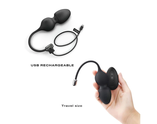 Dorcel Love Balls - mágneses gésagolyó duó (fekete)