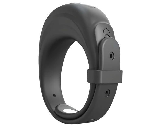 Dorcel - vibrációs, állítható péniszgyűrű (fekete)