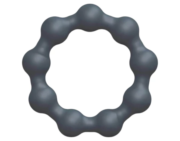 Dorcel Maximize - gömbös, szilikon péniszgyűrű (szürke)