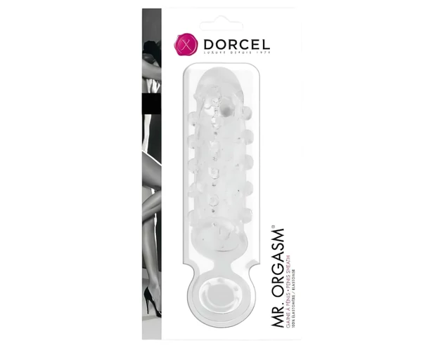 Dorcel Mr. Orgasm - gömbös péniszköpeny (átlátszó)