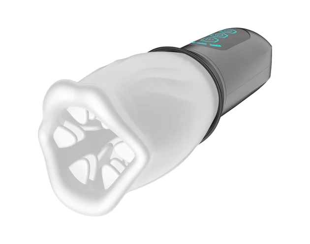 Funny Me First Class - forgó műszáj maszturbátor (fehér-fekete)