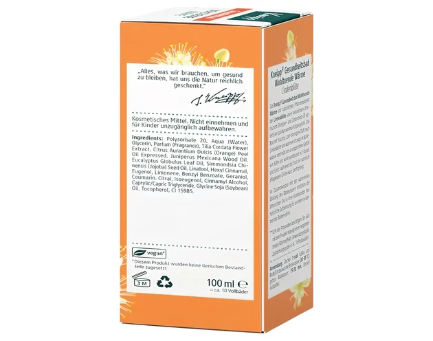 Kneipp Fürdőolaj - Nyugtató melegség (100ml)