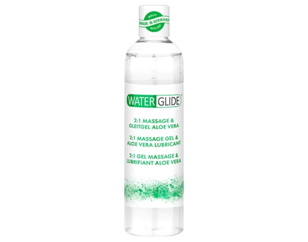 Waterglide 2in1 – aloe verás síkosító és masszázsgél (300 ml)