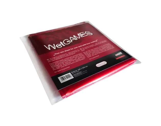 Joydivision WetGames - vízálló szexlepedő - 180x220 (piros)