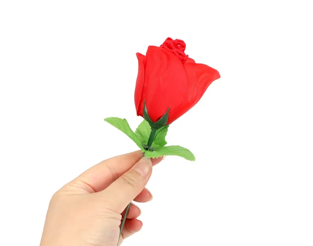 Panty Rose - rózsaszálba rejtett tanga - piros (S-L)