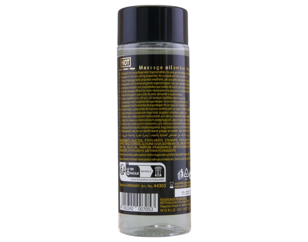 HOT bőrápoló masszázsolaj - borostyán pézsma (100ml)