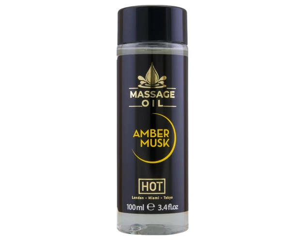 HOT bőrápoló masszázsolaj - borostyán pézsma (100ml)