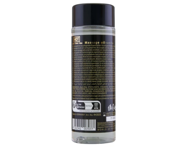 HOT bőrápoló masszázsolaj - vanília (100ml)