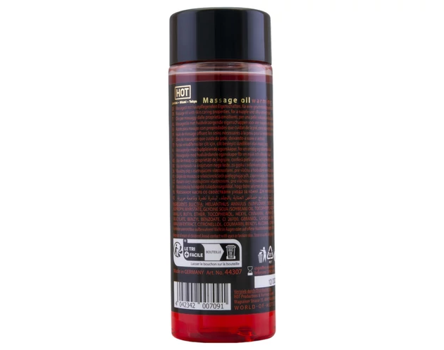 HOT bőrápoló masszázsolaj - melegítő hatású (100ml)
