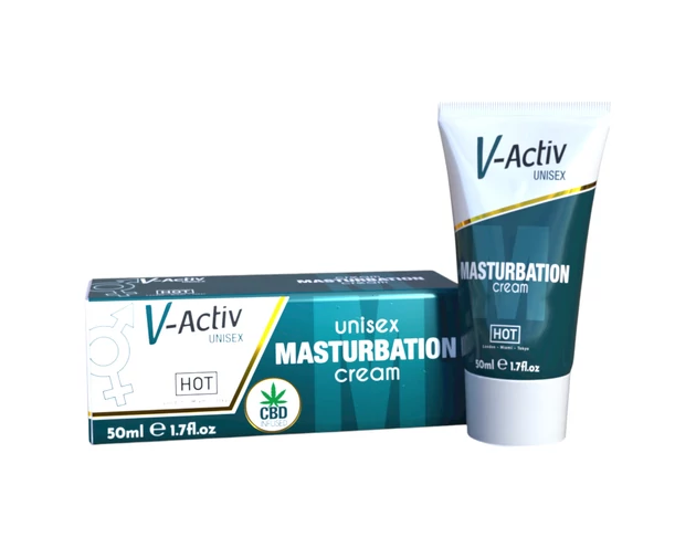 Hot V-Active - stimuláló unisex maszturbációs krém (50ml)