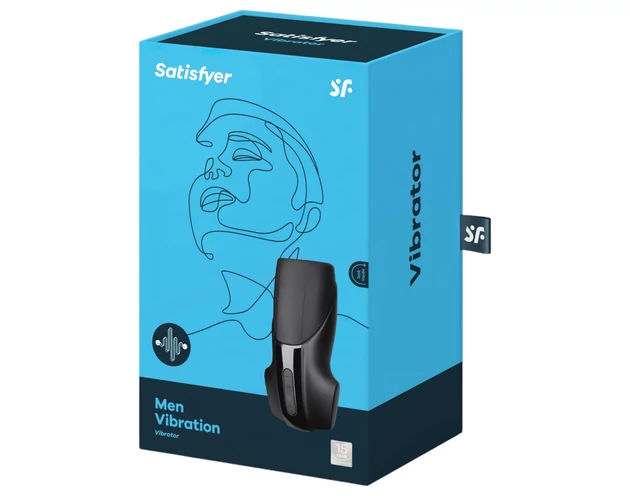 Satisfyer Men Vibration - akkus makkvibrátor (fekete)
