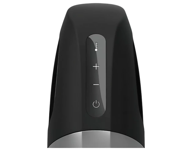 Satisfyer Men Heat Vibration - melegítő makkvibrátor (fekete)