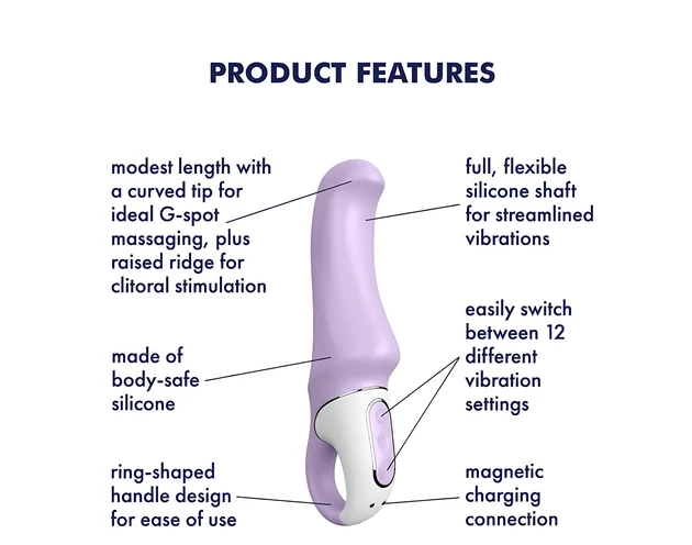 Satisfyer Charming Smile - vízálló, akkus G-pont vibrátor (lila)