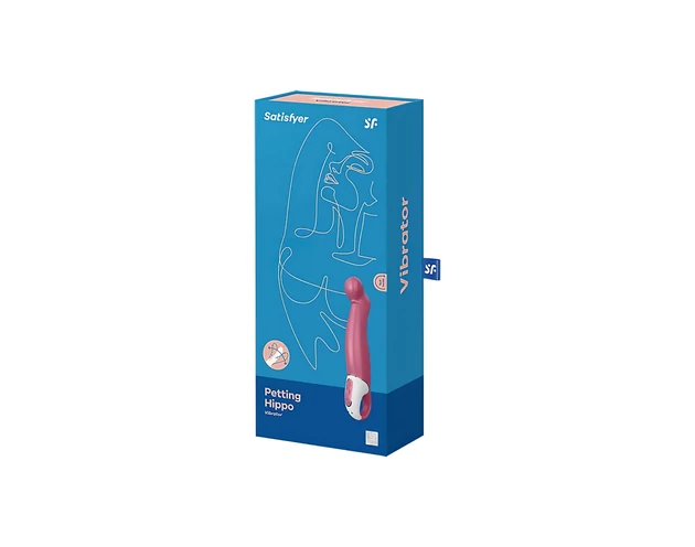 Satisfyer Petting Hippo - akkus, vízálló vibrátor (pink)