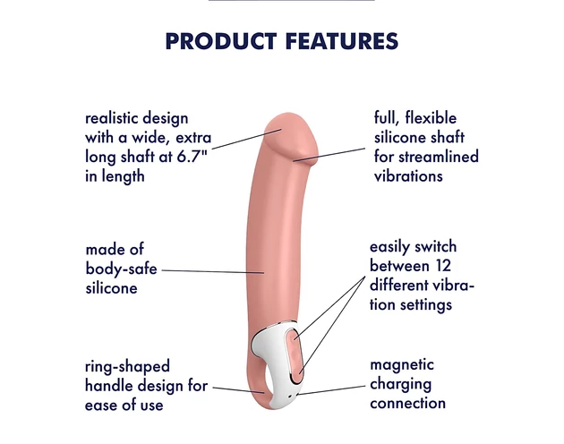 Satisfyer Master - vízálló, akkus vibrátor (natúr)
